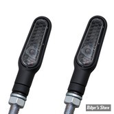 CLIGNOTANT A LEDS - DAYTONA - D-LIGHT TURN SIGNALS - CABOCHON : FUME / CORPS : NOIR