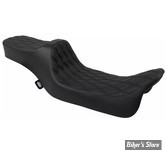 SELLE DRAG SPECIALTIES - Extended Reach Predator III Seat - TOURING 08/23 - FINITION : DOUBLE DIAMOND / COUTURES : NOIR - 4687B