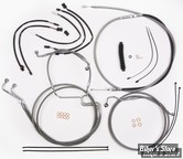 + 15" / +17" - KIT CABLES ET DURITE DE FREIN DE GUIDON RALLONGES - TOURING FLTRX/S/K  21/23  - MAGNUM XR DOT - INOX / CHROME - 589972