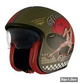 CASQUE JET  - PREMIER HELMETS - VINTAGE PIN UP MILITARY BM - MULTI - TAILLE XS