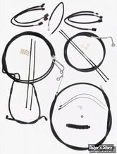 + 15" / +17" - KIT CABLES ET DURITE DE FREIN DE GUIDON RALLONGES - TOURING FLTRX/S/K  21/23  - MAGNUM XR DOT - NOIR / NOIR - 486972