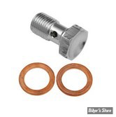 Vis banjo 12mm x 1.50 -  GOODRIDGE - OEM 41737-04 - AVEC RONDELLES JOINT - chrome