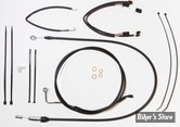 + 15" / +17" - KIT CABLES ET DURITE DE FREIN DE GUIDON RALLONGES - TOURING FLTRX/S/K  21/23  - MAGNUM XR DOT - NOIR / NOIR - 4861142