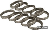 JOINT D ECHAPPEMENT - BIGTWIN 84UP / SPORTSTER 86/17 / XR1200 08/12 - OEM 65324-83A / 65324-83 - CONIQUE - COMETIC - C9288 - LES 10 PIÈCES