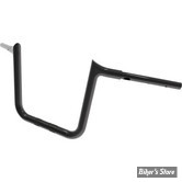 GUIDON 32mm SUR RISERS 32MM - HAUTEUR : 25.40CM / 10" - MAGNUM - Viking Handlebar - Bagger  32MM / 1 1/4" - FLTRX 23UP / SOFTAIL 25UP - NOIR BRILLANT - 4HB-2710