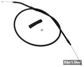 CABLE DE RETOUR POUR BIGTWIN & SPORTSTER 96UP - LONGUEUR :102.00 CM - OEM 00000-00 - ZODIAC - FINITION : TOUT NOIR