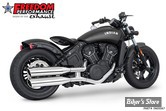 SILENCIEUX -  FREEDOM PERFORMANCE - INDIAN SCOUT 15/24 - INDIAN SCOUT 4" SLIP-ONS - LIBERTY  - CHROME / EMBOUTS CHROME - IN00067