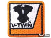 ECUSSON/PATCH - V-TWIN - VTWIN SQUARE - TAILLE : 1.75" X 1.75" ( 4.45 CM X 4.45 CM ) - LA PAIRE