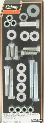 ECLATE J - PIECE N° 12 - VISSERIE DE FIXATION MOTEUR - SOFTAIL 84/99 - OEM 4726 / 7775 / 2879W / 4416 / 3512 / 7506 - COLONY - HEXAGO - ZINC - 9855-28