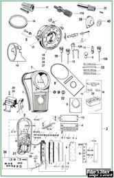  ECLATE A1 - PIECE N° 00 - ECLATE DES PIECES DE CONSOLE 68/95