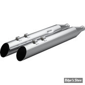 SILENCIEUX KHROME WERKS - TOURING 95/16  -KHROME WERKS - 4" HP-PLUS® SLIP-ON MUFFLERS - SLASH UP - CHROME - 40FSL-1021-CHR
