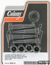 ECLATE J - PIECE N° 12 - KIT DE VISSERIE DE SUPPORT MOTEUR INFERIEUR - FLATHEAD 29/73 - OEM 4379 / 6395 / 7809 - COLONY - PARKERIZED - 9626-16