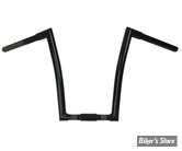 32 MM - GUIDON TODD'S CYCLE - SPRINGER FXSTS / FLSTS 88/11 - STRIP HANDLEBAR - HAUTEUR  : 35.50 CM / 14" - NOIR BRILLANT