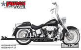 - ECHAPPEMENT FREEDOM PERFORMANCE TRUE DUAL - SHARKTAIL - 42" - SOFTAIL 86/06 - NOIR - HD00688