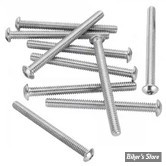 VIS TETE BOMBEE 1/4"-20 X 69.80MM / 2 3/4" - ALLEN - CHROME - LE PAQUET DE 10 PIECES