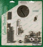 - KIT VISSERIE MOTEUR - SHOVELHEAD 70/76 - GARDNER WESCOTT - ALLEN - ACIER CHROME