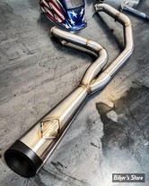 - ECHAPPEMENT - SP CONCEPTS EXHAUST SYSTEM - SPORTSTER 2004/2013 - CUT BACK - INOX - SPC-8-002