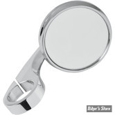 Ø GUIDON : 32MM / 1"1/4 OU 25,40MM / 1" - RETROVISEUR DE GUIDON - TODDS CYCLE - SHOOTER - CLAMP ON - POUR GUIDON DE 1" - CHROME