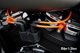 FILS DE BOUGIES ASSEMBLES -TAYLOR -THUNDERVOLT 8.2MM HIGH PERFORMANCE CUSTOM SPARK PLUG WIRES - SOFTAIL MILWAUKEE EIGHT - ORANGE - 69838