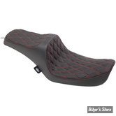 - SELLE DRAG SPECIALTIES - PREDATOR III - DYNA 96/03 - DIAMOND - NOIR / COUTURES : ROUGE - 0803-0654