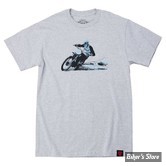  - TEE-SHIRT MANCHES COURTES - BILTWELL -  Roost t-shirt sporty - COULEUR : GRIS - TAILLE : XL