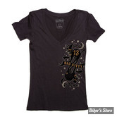 TEE-SHIRT - LUCKY 13 - BAD KITTY - NOIR