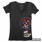 TEE-SHIRT - LUCKY 13 - SHADOW LADY - NOIR - TAILLE XL