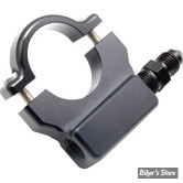 - SUPPORT DE MANOMÈTRE D'HUILE POUR GUIDON DE : 1" / 25,40 MM - FEULING - NOIR  - 9050