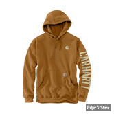 SWEAT SHIRT A CAPUCHE - CARHARTT - RAIN DEFENDER - MARRON - TAILLE XL