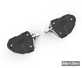 REPOSES PIEDS - CIRO - FOOTRESTS BY RYDECULTURE ™ - AVEC SUPPORT DE MONTAGE - CHROME - 6R000