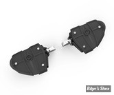 REPOSES PIEDS - CIRO - FOOTRESTS BY RYDECULTURE ™ - AVEC SUPPORT DE MONTAGE - NOIR - 6R001