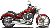 - ECHAPPEMENT BASSANI - VICTORY - PRO STREET TURN OUTS - 2 EN 2 - CHROME - 6V13D