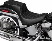 SELLE DRAG SPECIALTIES - PREDATOR 2-UP - SOFTAIL 00/17 - DOUBLE DIAMOND - NOIR - COUTURES : GRISE - 4689C