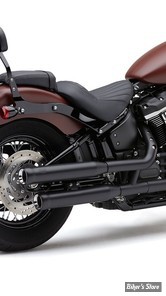 SILENCIEUX COBRA - SOFTAIL MILWAUKEE EIGHT 18UP - COBRA 3 INCH NH /  NEIGHBOR HATER SERIES SLIP-ONS - NOIR RAVEN - 6047B