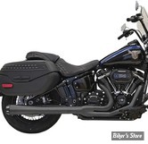 ECHAPPEMENT - BASSANI - SOFTAIL FLDE/FLHC/FLI 18UP - 2-into-1 Road Rage Exhaust System - VERSION LONGUE 24" - NOIR - 1S91RB