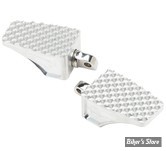 L.A CHOPPERS - REPOSE PIEDS - County Line FOOT PEGS - FINITION ALU BRUT - LA-P100-00