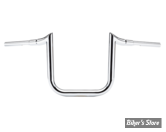 38MM INTÉGRAL - 1 1/2" - GUIDON LA CHOPPERS - 99UP - GRANDE PRIME APE - HAUTEUR : 30.50 CM / 12" - CHROME - LA-7354-12