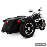 - SILENCIEUX VANCE & HINES - 4" TWIN SLASH ROUND SLIP-ON MUFFLERS - TRIKE HD FREEWHEELER 17UP - VANCE & HINES - NOIR - 46796