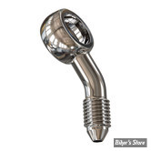 BANJO AN3 - DIAMETRE : 3/8" / 10MM - ORIENTATION : 20° COMPOUND CÔTÉ GAUCHE - SLIMLINE - INOX - GOODRIDGE - B593L-03C