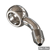 BANJO AN3 - DIAMETRE : 3/8" / 10MM - ORIENTATION : 20° COMPOUND CÔTÉ DROIT - SLIMLINE - INOX - GOODRIDGE - B593R-03C