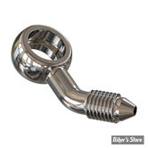 BANJO AN3 - DIAMETRE : 3/8" / 10MM - ORIENTATION : 45° COMPOUND CÔTÉ GAUCHE - SLIMLINE - INOX - GOODRIDGE - B594L-03C
