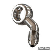 BANJO AN3 - DIAMETRE : 3/8" / 10MM - ORIENTATION : 45° COMPOUND CÔTÉ DROIT - SLIMLINE - INOX - GOODRIDGE - B594R-03C