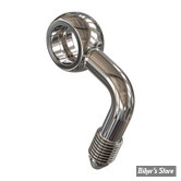 BANJO AN3 - DIAMETRE : 3/8" / 10MM - ORIENTATION : 90° LATÉRALE - SLIMLINE - INOX - GOODRIDGE - B599S-03C