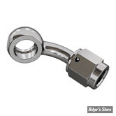 BANJO AN3 - DIAMETRE : 3/8" / 10MM - ORIENTATION : 45° FILETAGE FEMELLE AN3 - INOX POLI - GOODRIDGE - MCHD-005C