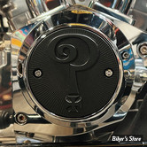  CACHE ALLUMAGE - INDIAN LARRY - 2 HOLE POINTS COVER - QUESTION MARK - NOIR MAT