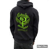 - SWEAT SHIRT A CAPUCHE - INDIAN LARRY - Slime logo hoodie - TAILLE M