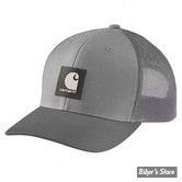 - CASQUETTE - CARHARTT - Twill Mesh-Back Logo Patch cap - GRAVEL