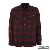 CHEMISE MANCHES LONGUES - DICKIES - NEW SACRAMENTO - MAROON / MARRON