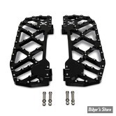 - ECLATE Y - PIECE N° 01 -  KIT PLATEFORMES BURLY - MX EVOLUTION RIDER FLOORBOARDS - POUR CONDUCTEUR FINITION : NOIR - B13-1053B