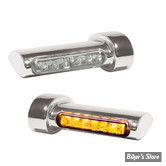 CLIGNOS DE SABRE - HEINZ BIKES - LED Winglets Turn Signals - 1 FONCTION clignotant - CHROME - HBWLTS-C